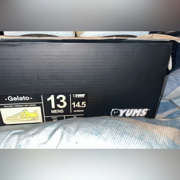 Yums Patent Leather yellow Gelato Low sneakers size 13 men’s/ 14.5 women - Picture 6 of 6